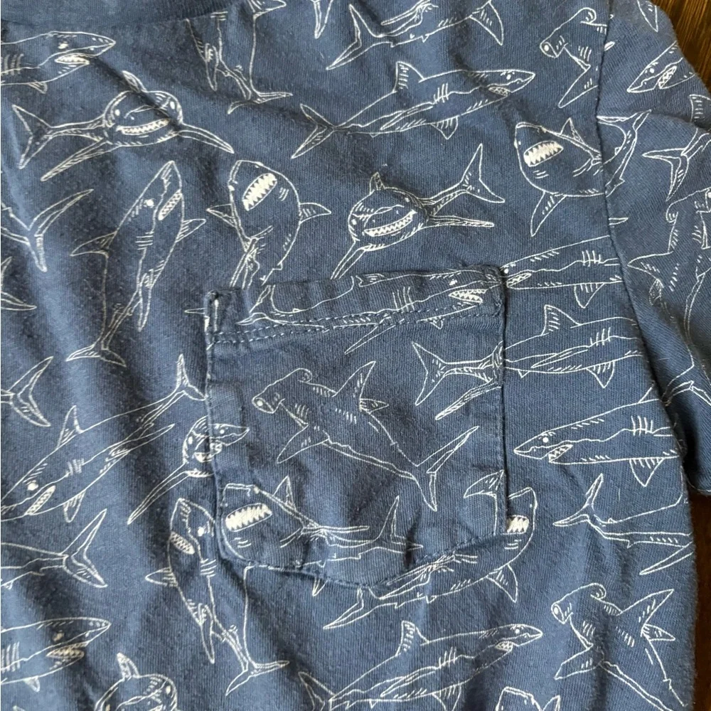 Gap kids boys blue shark shirt